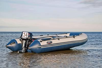 Групер 340 лодка с надувным дном под мотор