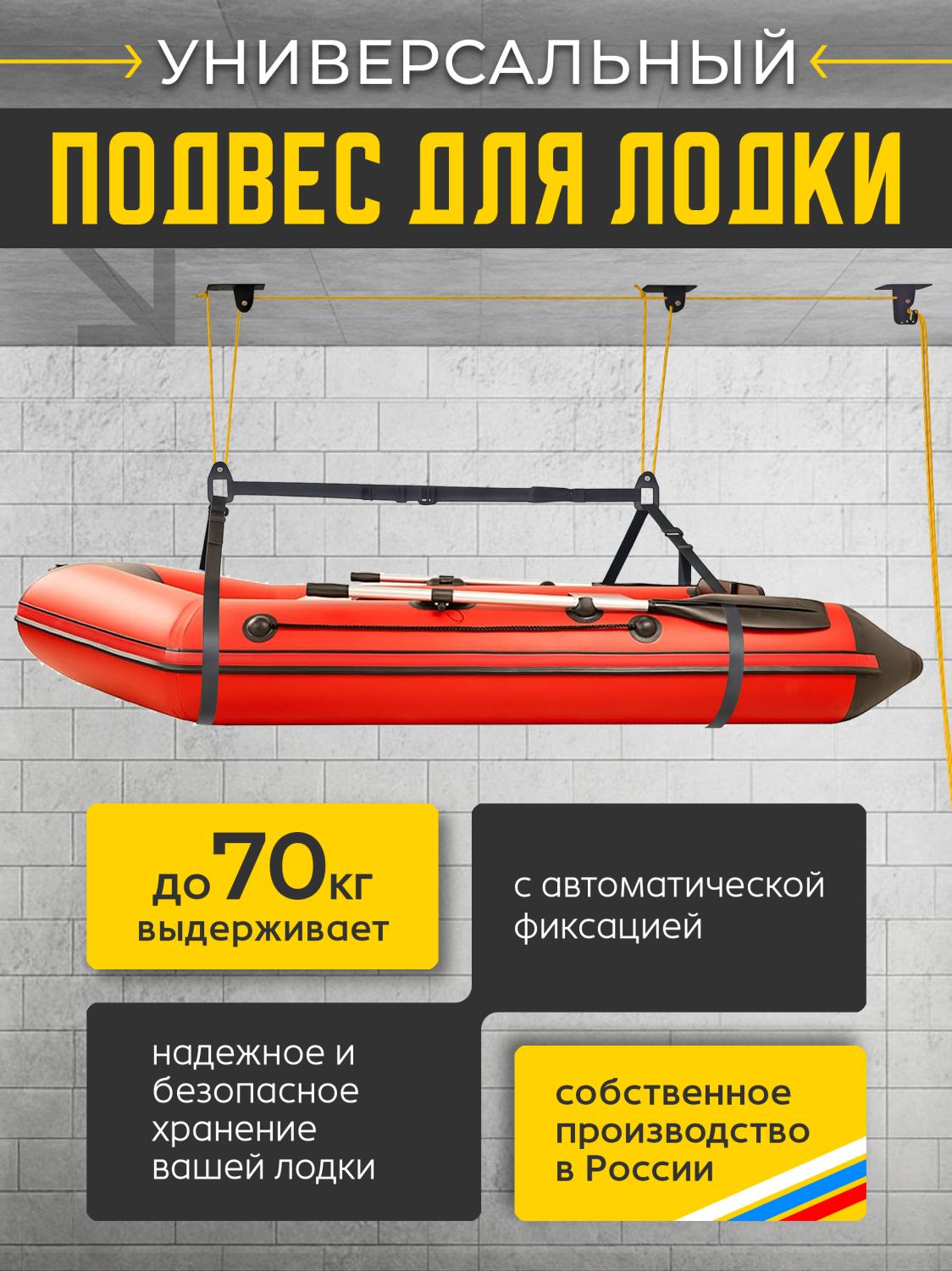 Универсальный подвес для лодки ПВХ до 70 кг.
